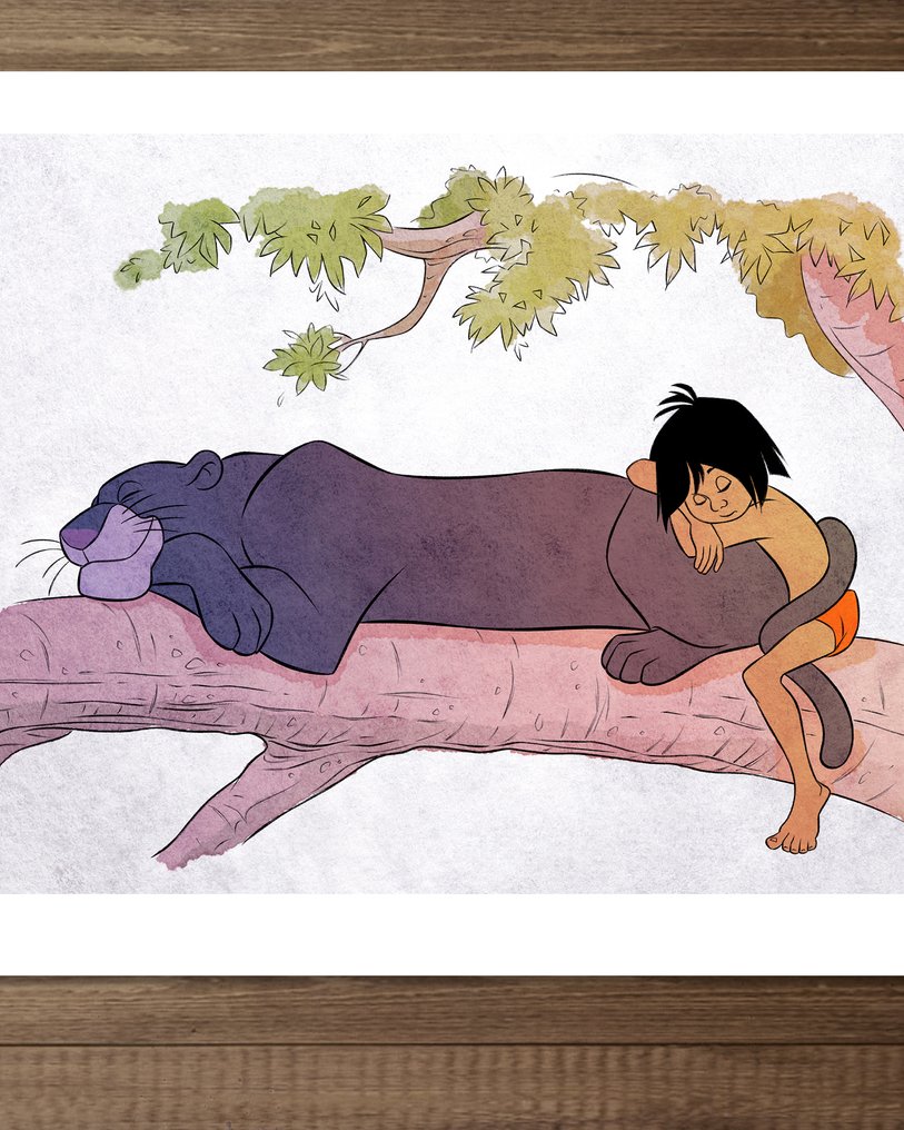 Jaume Esteve - Mowgli & Bagheera - Artist Proof (AP) – Hand-Signed #1.0