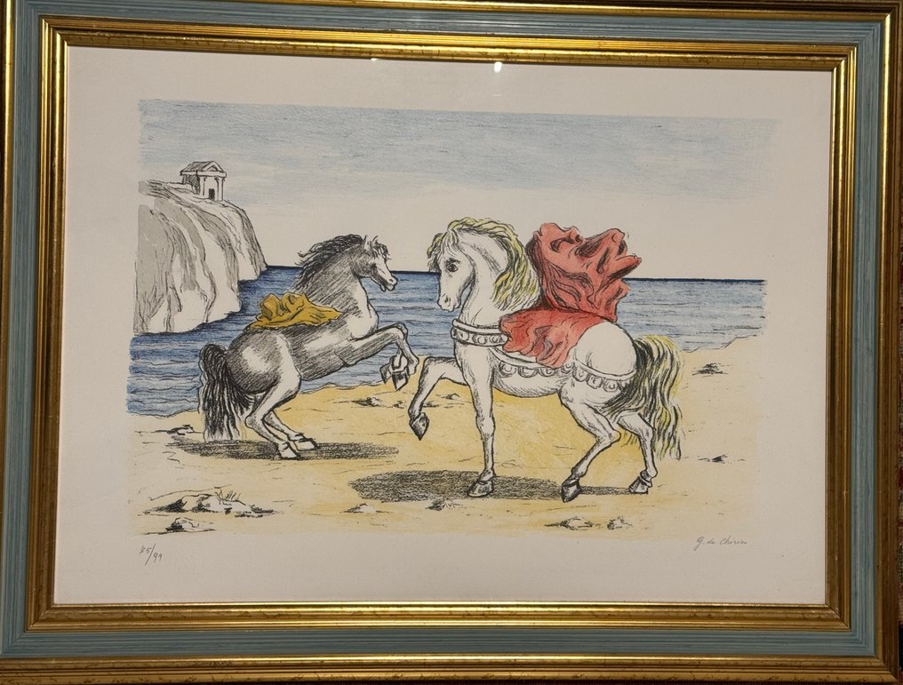 Giorgio De Chirico (1888-1978) - Cavalli sulla spiaggia #2.1