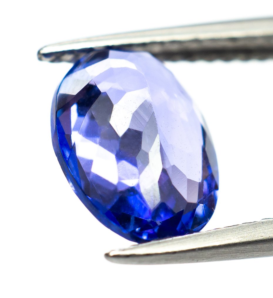 沒有保留價 坦桑石  - 1.75 ct - Bellerophon Gemlab - 紫色调的蓝色 #3.2