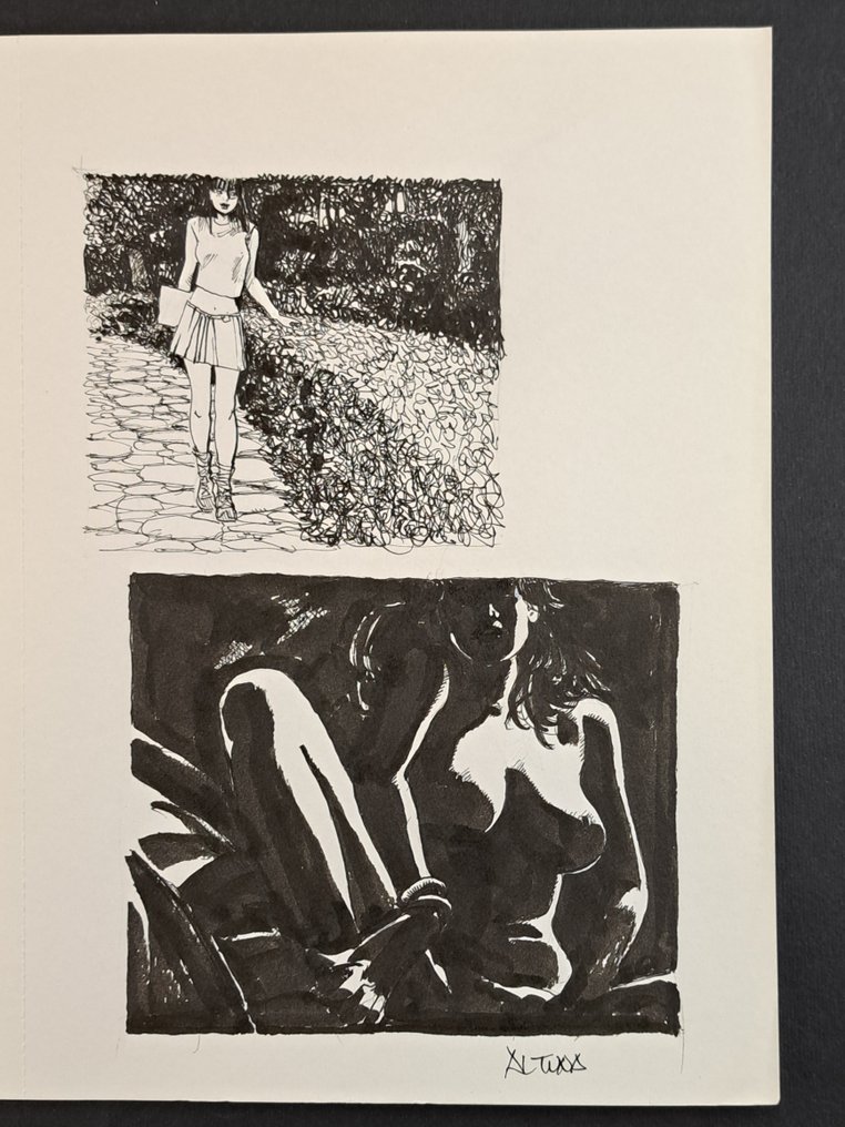 Altuna, Horacio - 2 Original drawing - Nel Parco, Ombre Nude #1.0