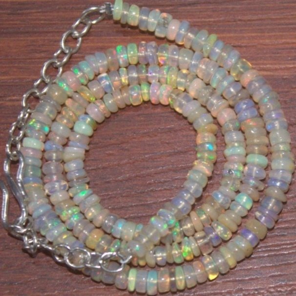 蛋白石 AA矿物天然项链- 10 g - (1) #1.0