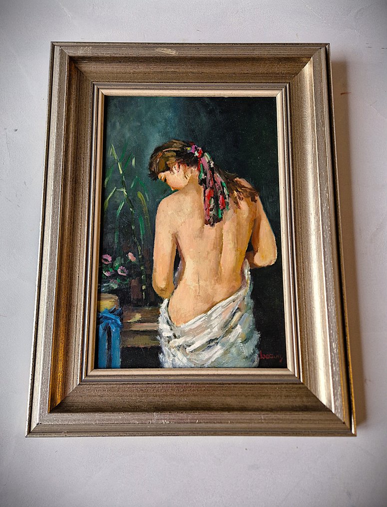 Jan Bazuin (1930 - 2003) - Staand vrouwelijk naakt #1.0