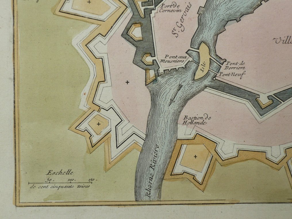 Schweiz - Genève; Nicolas de Fer - Geneve, Ville Capitale (...) - 1693 #4.3