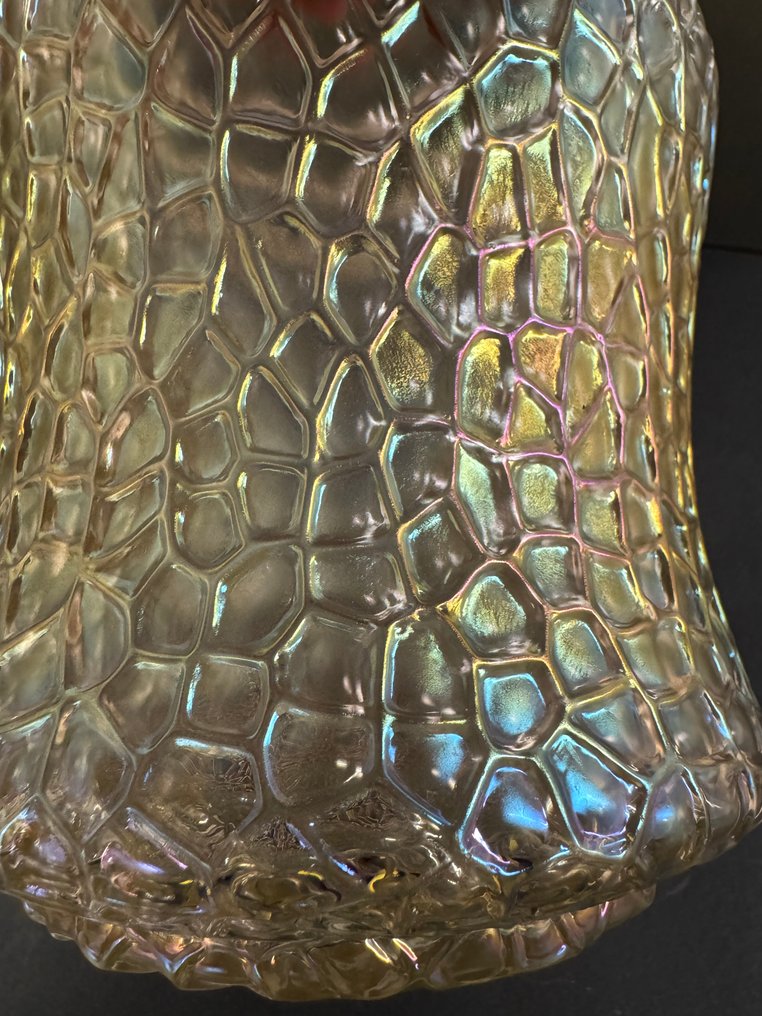 Cookie jar - Glass, Silverplated, Metal - Art Nouveau biscuit jar #4.3