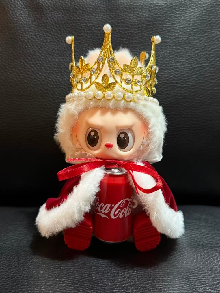 Pop Mart  - Παιχνίδι φιγούρα Labubu The Monsters Coca Cola Series Happy Factor Vinyl Plush Figure #1.0