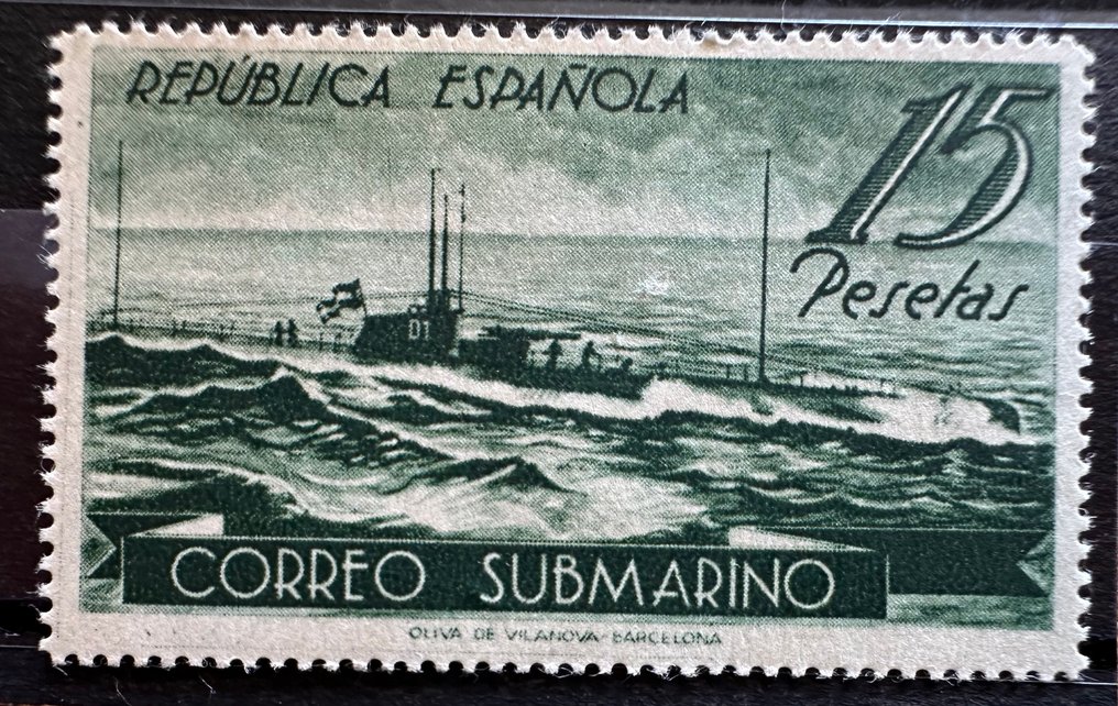 Spania și Coloniile 1938/1938 - Edifil 775/780 corespondență submarină #2.1