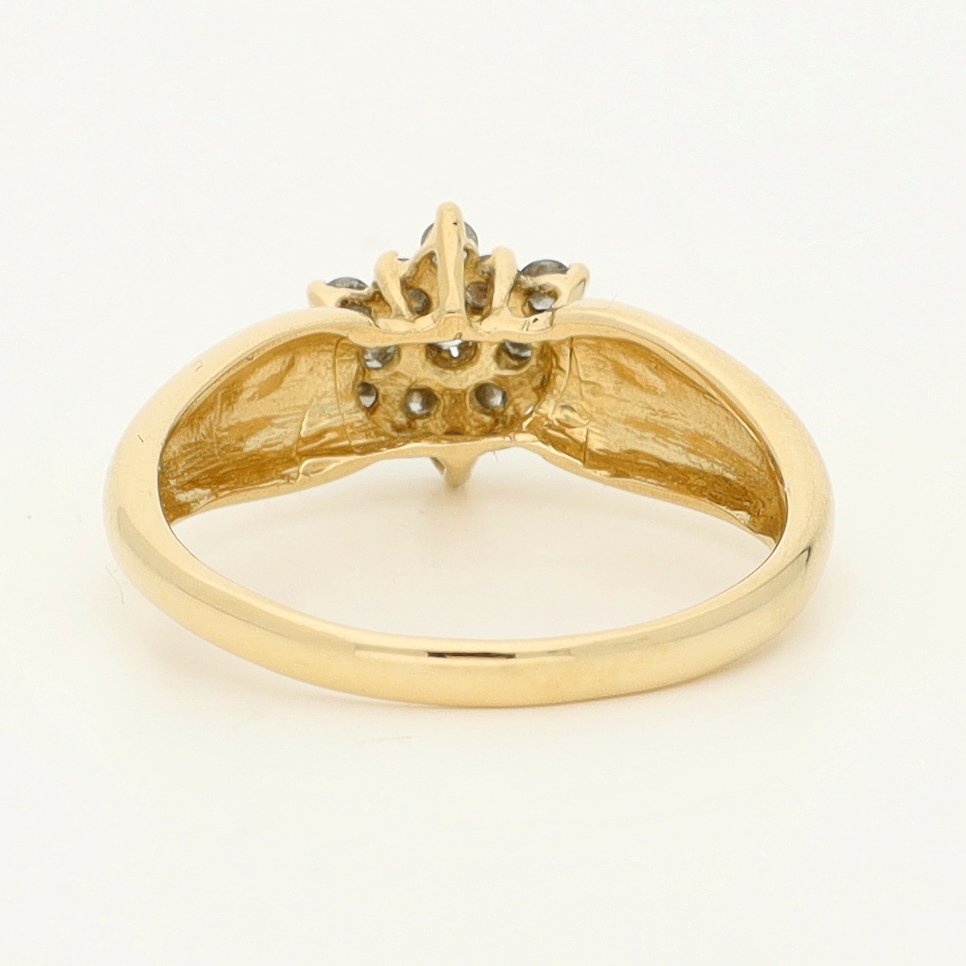 没有保留价 - 戒指 - 14K包金 黄金 - 0.26ct. tw. 钻石 (天然) #3.2