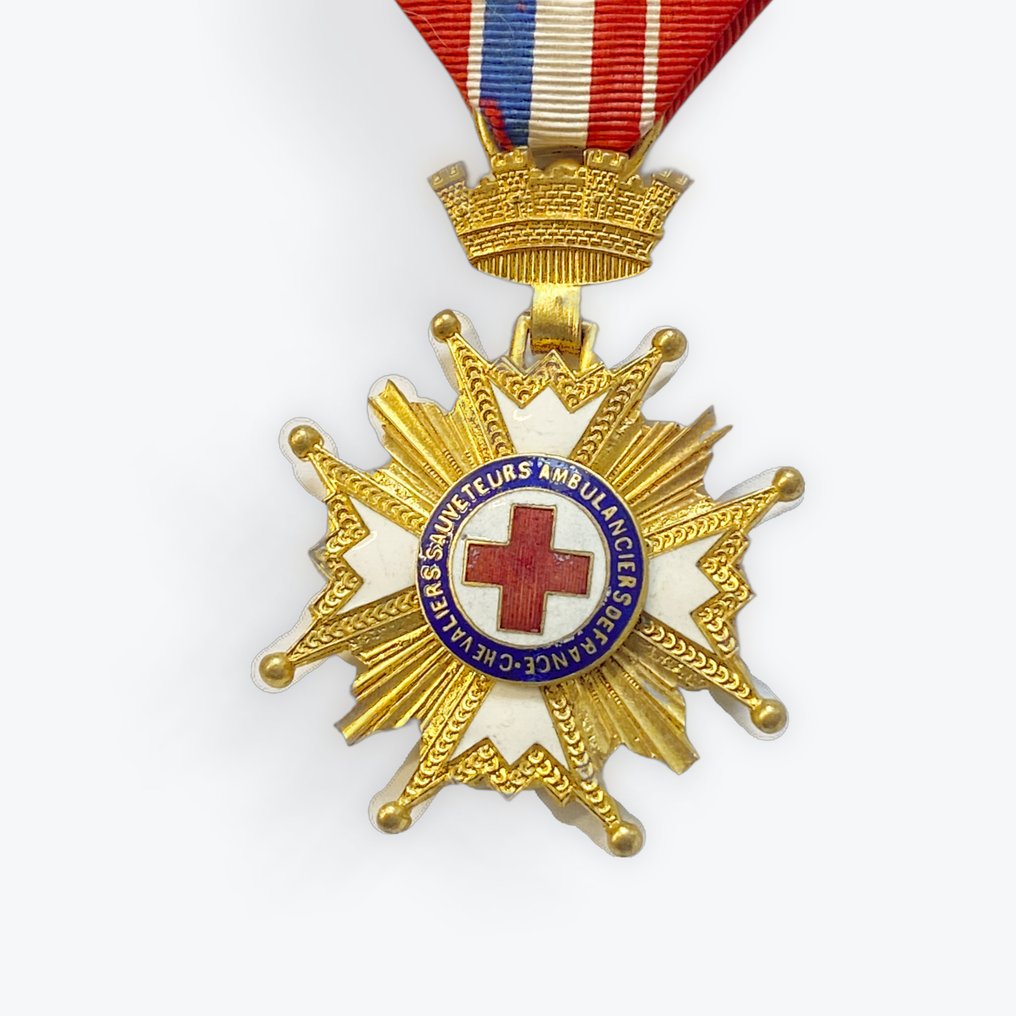 Γαλλία - Στρατιωτικό μετάλλιο - Ιππότες διασώστες ασθενοφόροι της Croix Rouge #3.2