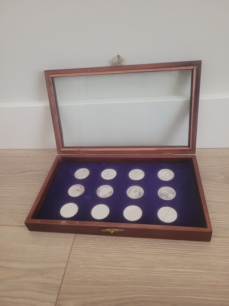 皇家马德里 - 档案夹 + 完整的银币收藏。百年纪念 1902-2002  #1.0