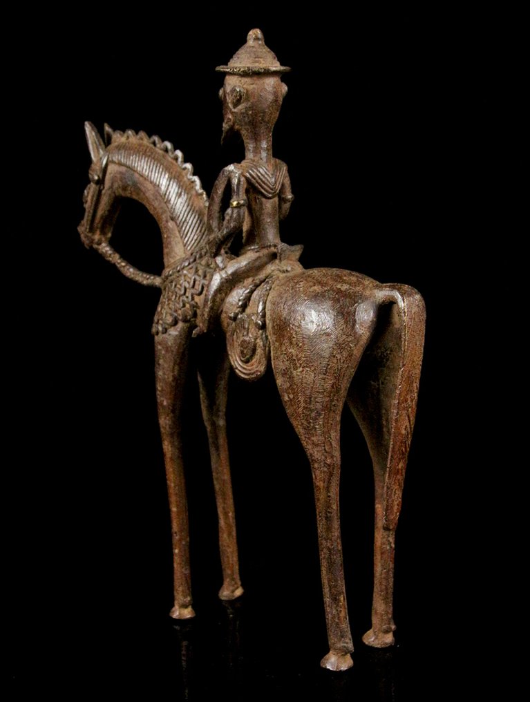 Bronze Rider Figure - Dogon - Mali #4.3