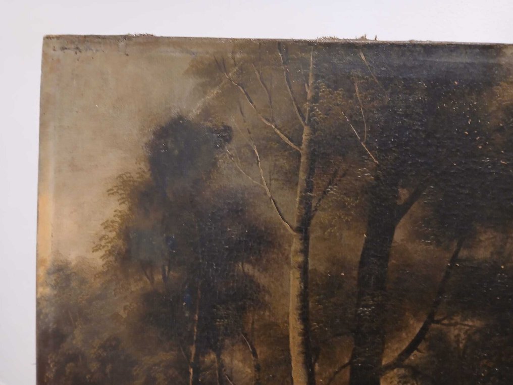 European school (XIX) - NO RESERVE - Nocturno en el bosque #4.3