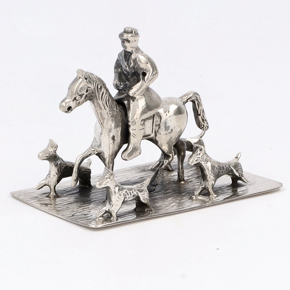 NO RESERVE - Haarlem Zilverfabriek 'Jager' - Miniaturowa figura - Srebro pr. 835 #1.0