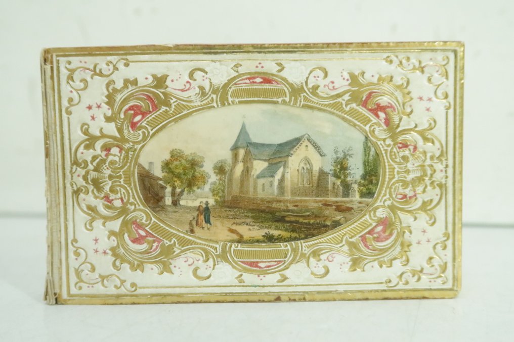 [Boite romantique] - [Livre-boite-coffret ; cachette ; secret ; curiosité ; Romantisme ; chromolithographie] - 1830 #2.1