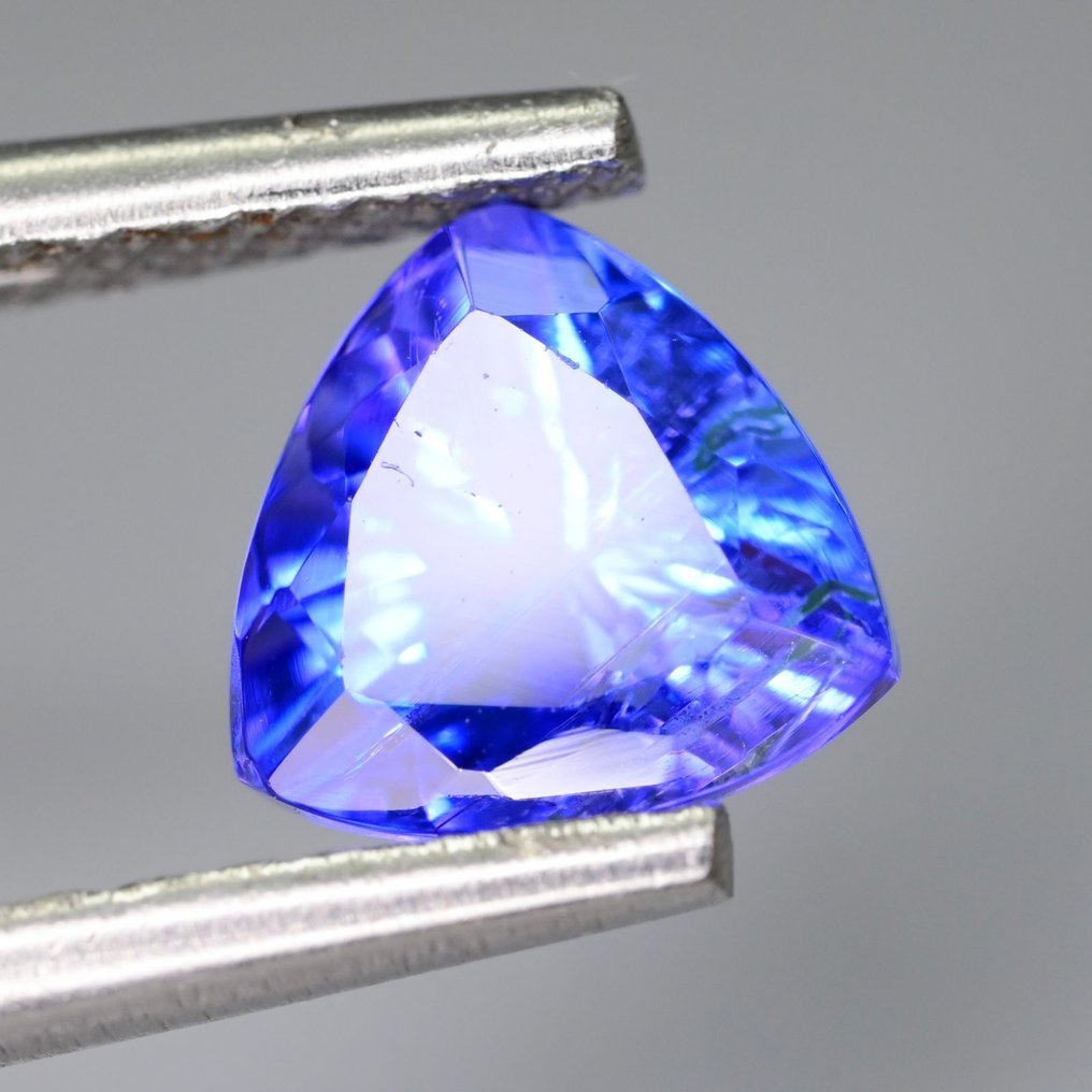 No reserve price - 1 pcs Blue Tanzanite - 1.01 ct - International Colored Gemstone Association (ICA GemLab) - Violetish Color Tanzanite #2.1