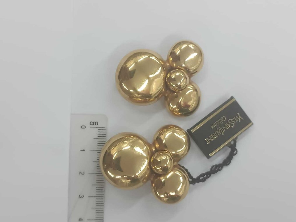 Yves Saint Laurent - Klips-øredobber - Collection Gullplattert #4.3