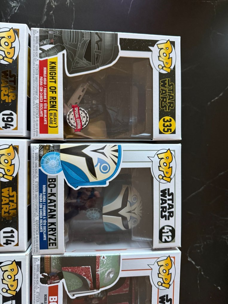 Funko - Funko Pop Star Wars: Boba Fett, Rey, Kylo Ren, Bo Kathan, DJ R3, Sidon Itano #1.0