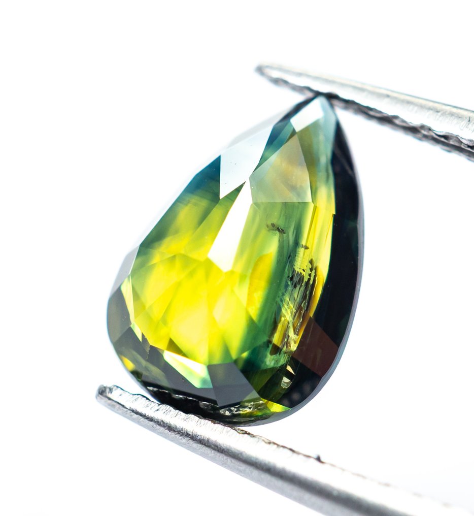 沒有保留價 藍寶石  - 2.60 ct - Bellerophon Gemlab - 深蓝绿色 #4.3