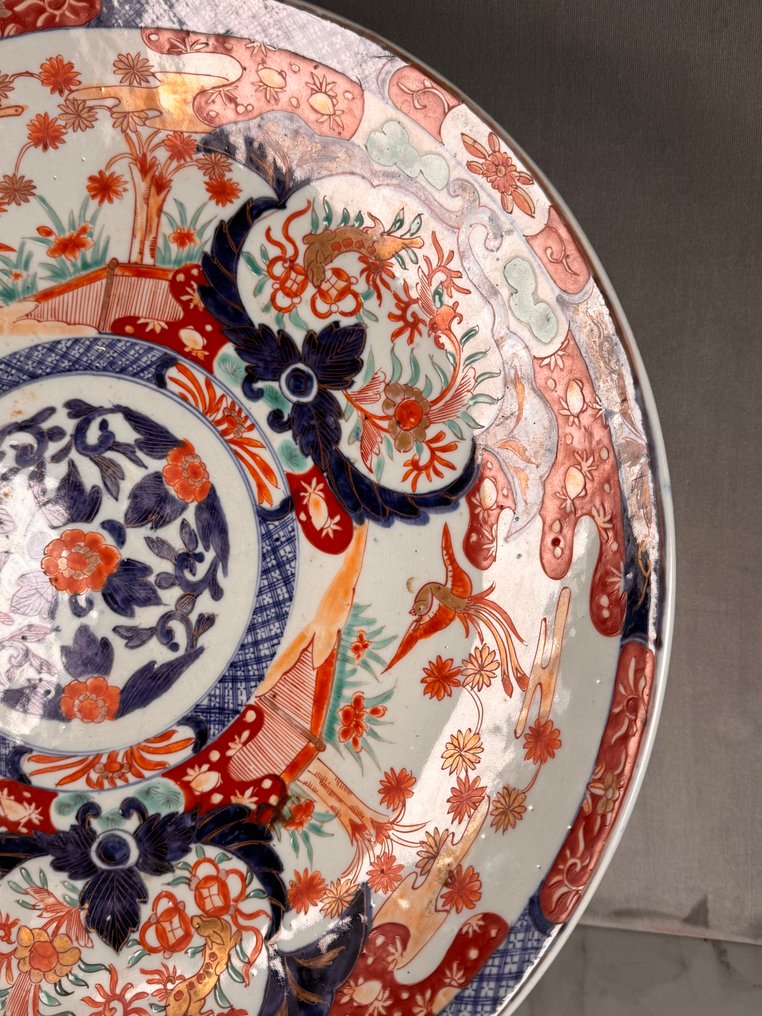 Plate - Porcelain - Large imari plate #4.3