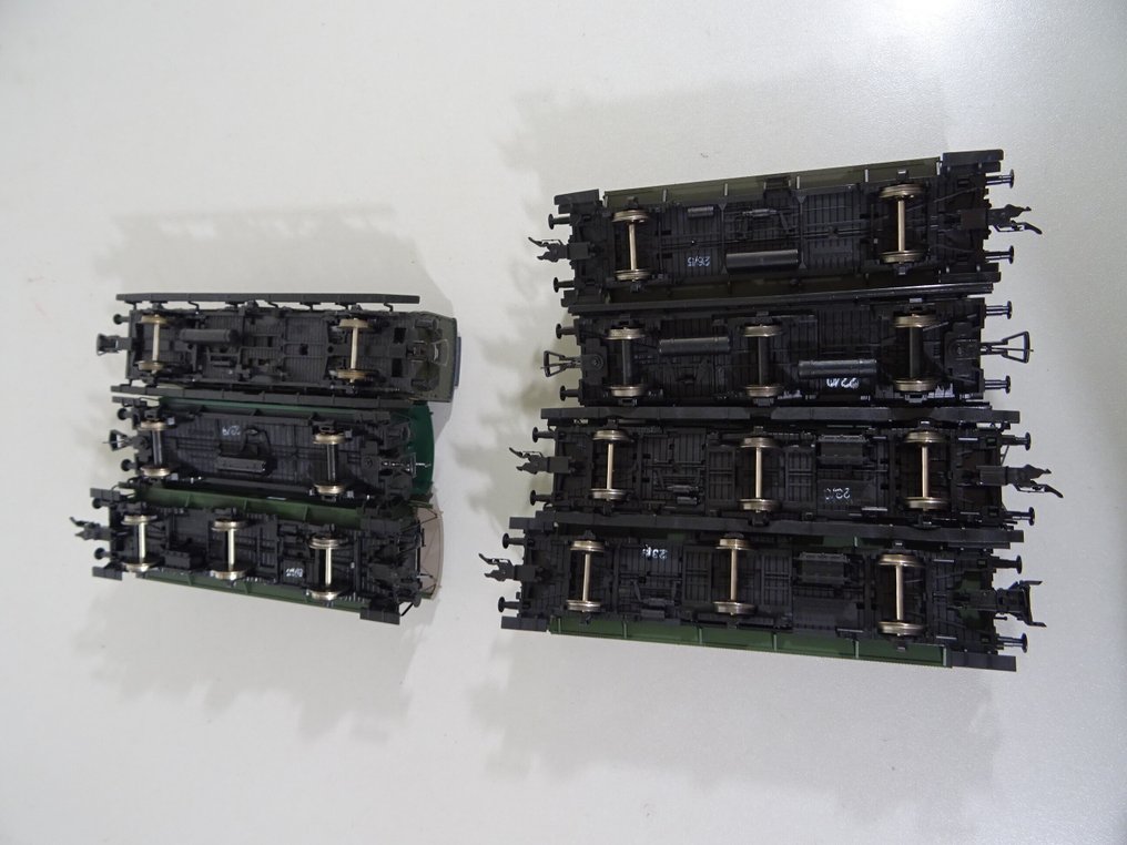 Fleischmann H0 - Wagon de passagers pour trains miniatures (7) - 7 véhicules de transport local - DRG, DB #2.1