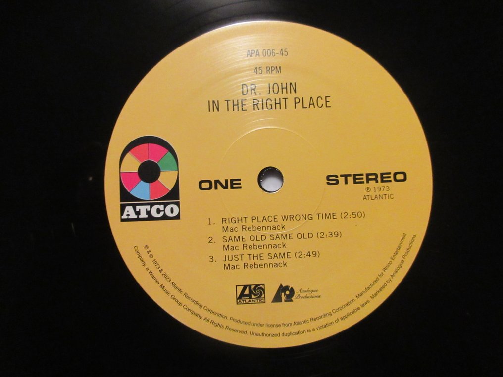 Dr. John - In the right place - 2 x LP-albumi (tupla-albumi) - 2023 #3.2