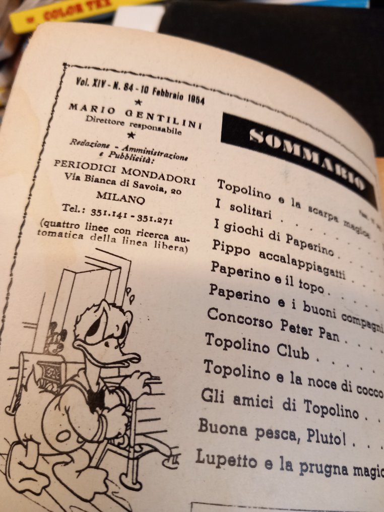Topolino N.84 - Con bollino club , giochi non compilati - 1 Comic - First edition - 1954 #4.3