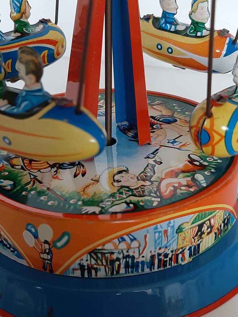 B&S - Tin toy - Carousel - 1950-1960 - Germany #4.3