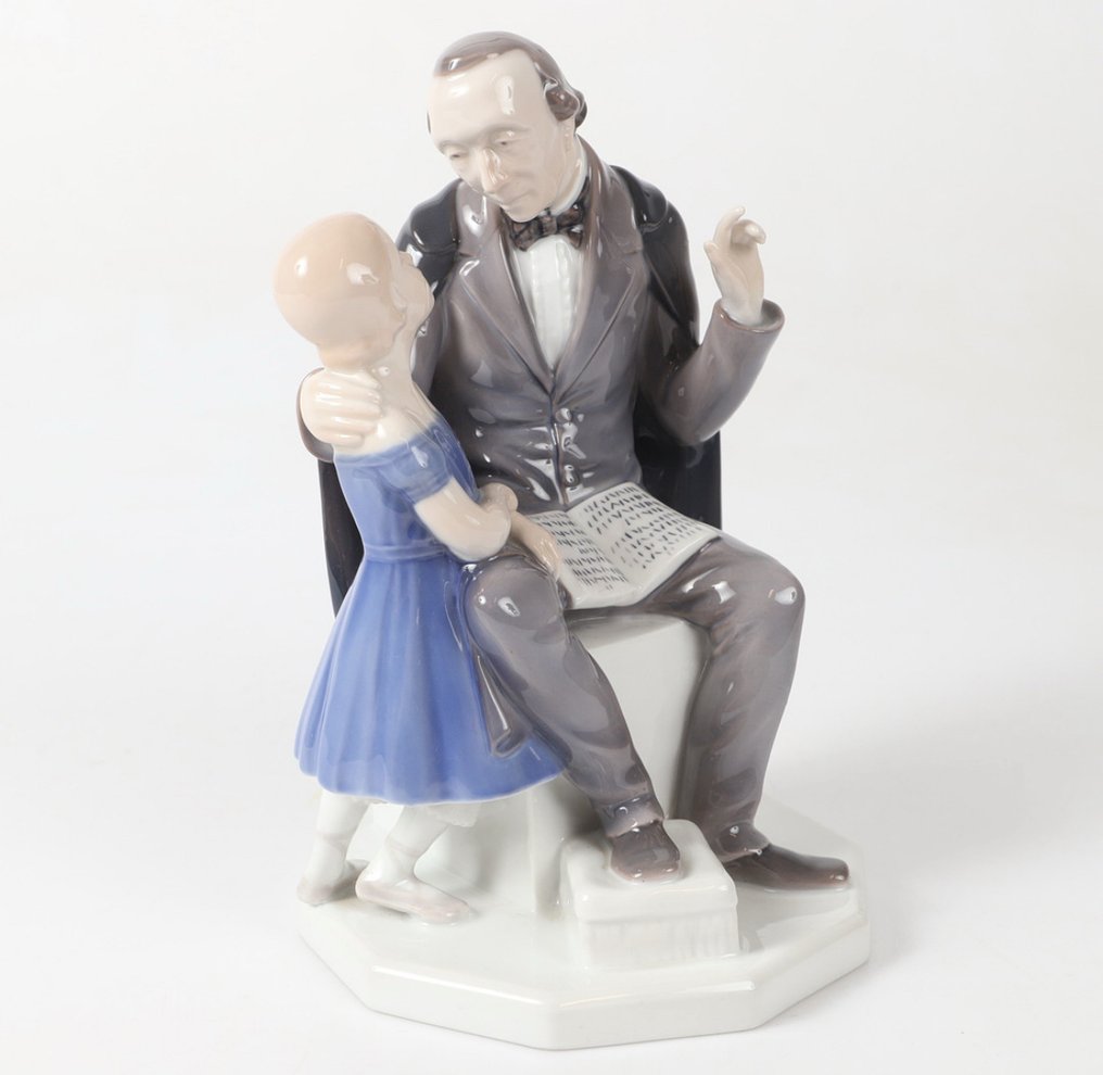 Bing & Grondahl - Szobrocska - Hans Christian Andersen - Porcelán #1.0