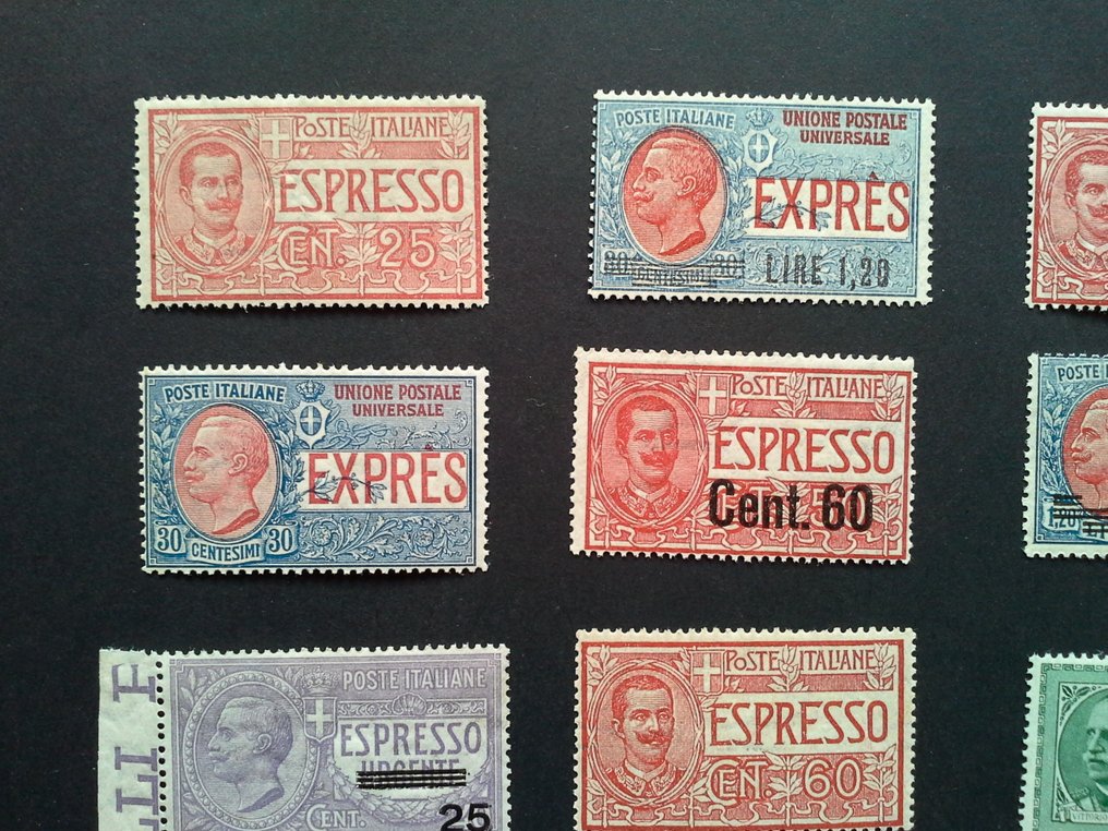 義大利王國 1903/1933 - 完整的 MNH 16 价值Espressi收藏 #1.0