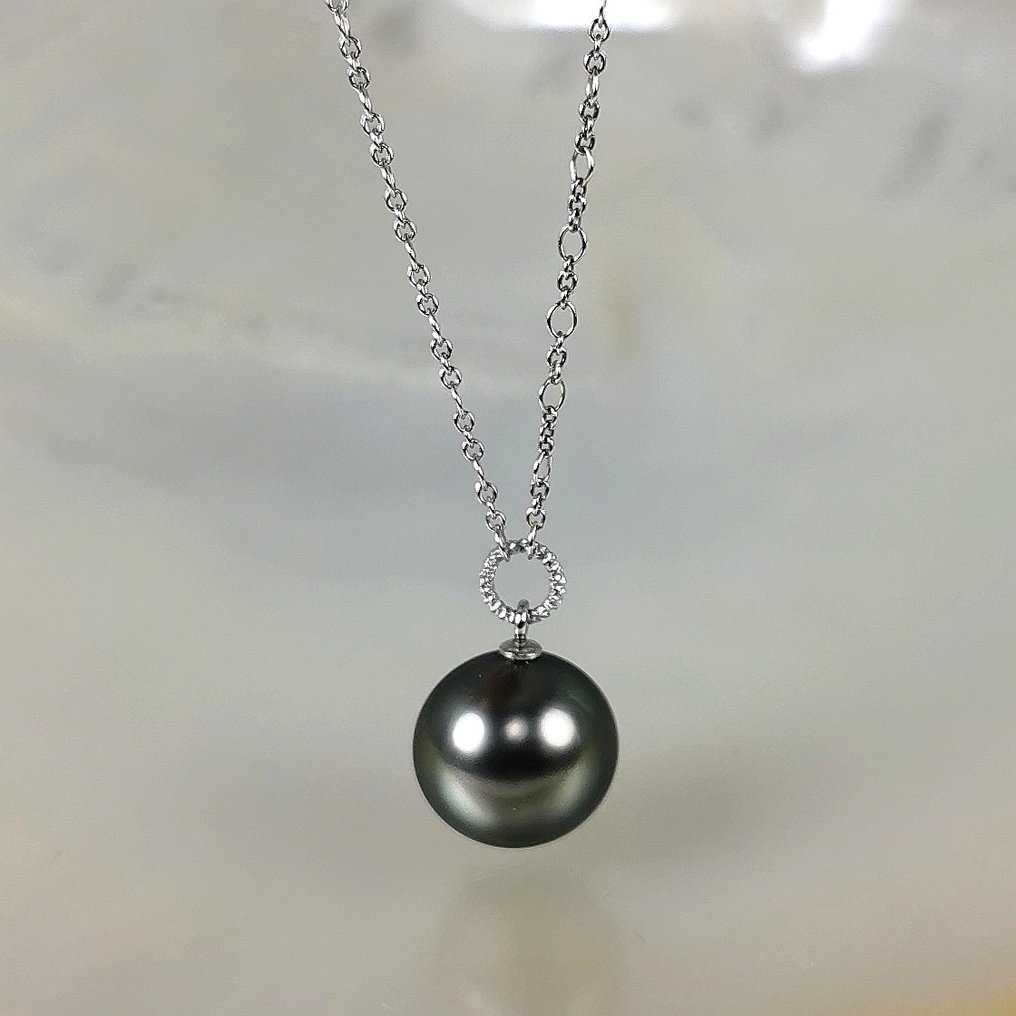 Collana Argento Perla - Tahiti RD/BT Ø14,5x15MM #1.0