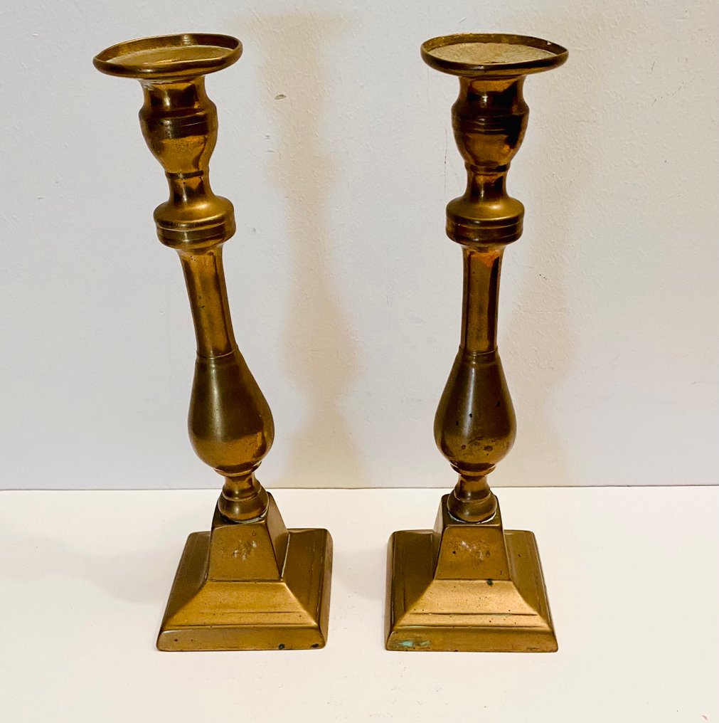 Lysestage (6) - Kobber - 6 kopper kobberkandelabre #4.3