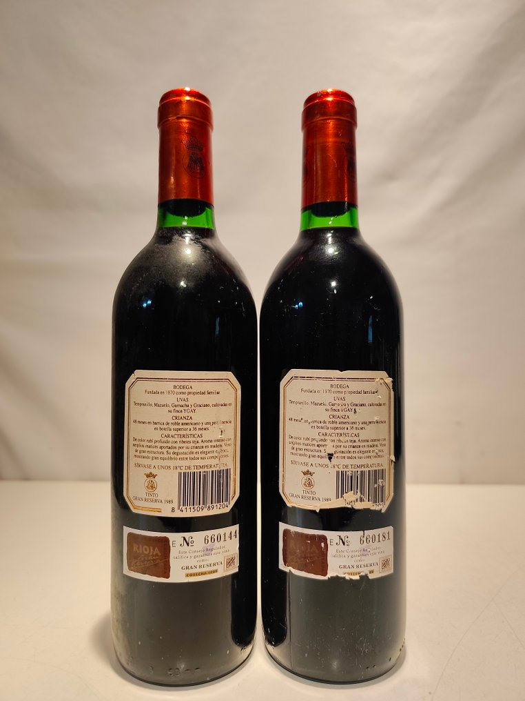 1989 Marques de Murrieta, Ygay - Rioja Gran Reserva - 2 Pullot (0.7 L) #1.0