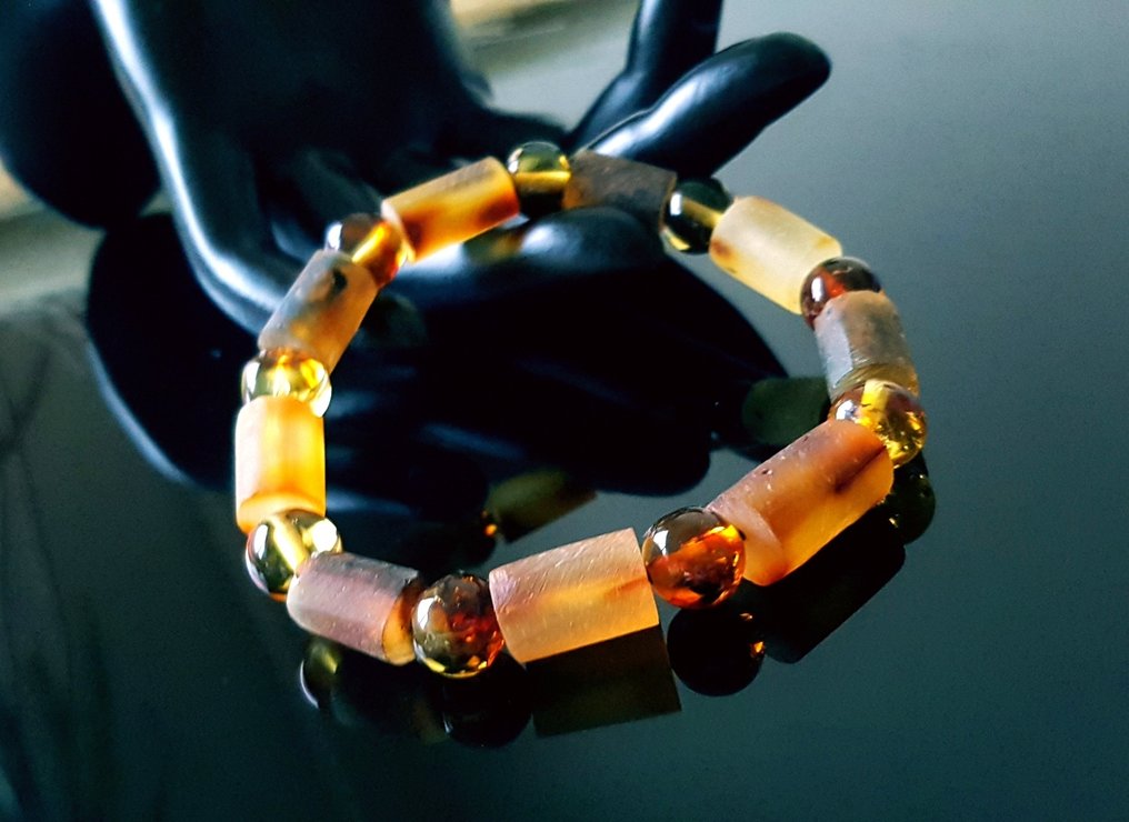 Meripihka Luonnollinen Baltian meripihkan rannekoru - naisten, miesten ja unisex.- 12 g #1.0