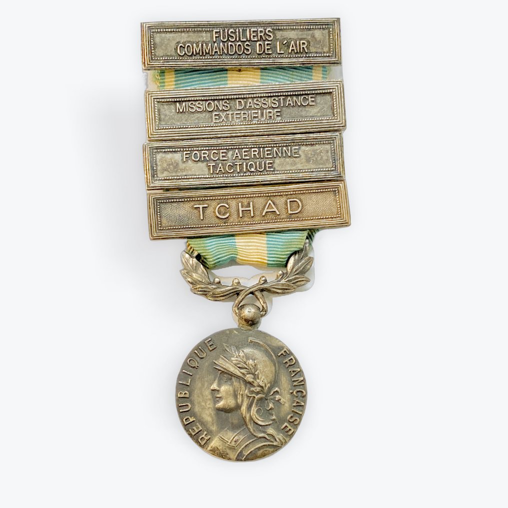 Γαλλία - Στρατιωτικό μετάλλιο - Μετάλλιο υπερπόντιας με τις 4 καρφίτσες #1.0