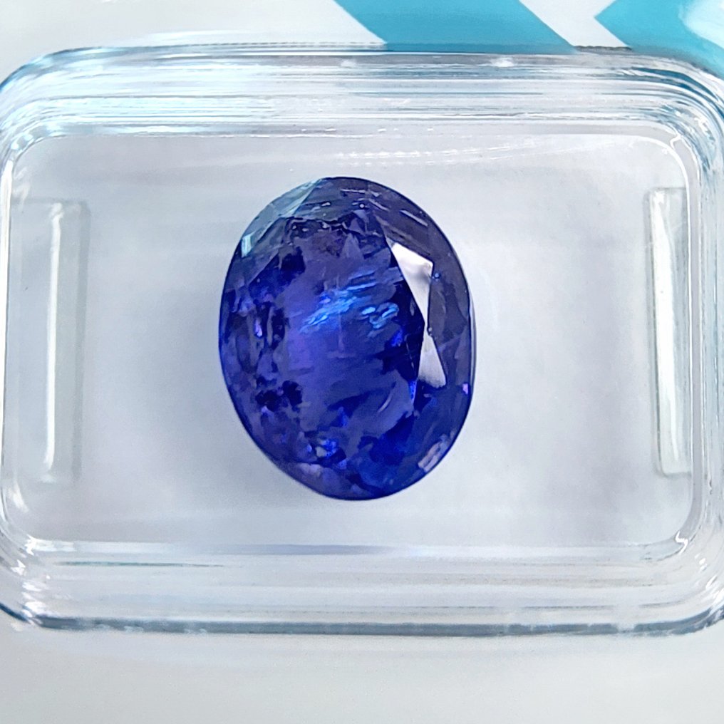 没有保留价 - 1 pcs 蓝色, 紫罗兰色 坦桑石 - 3.84 ct - 国际宝石研究院(IGI) #1.0