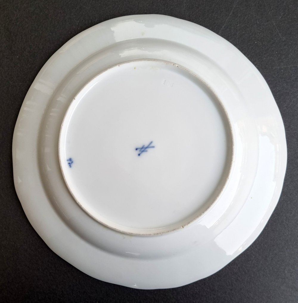 Meissen - 成套餐具 - Wahl！洋葱纹4个装餐盘，直径约24.5厘米。 - 瓷器 #3.2