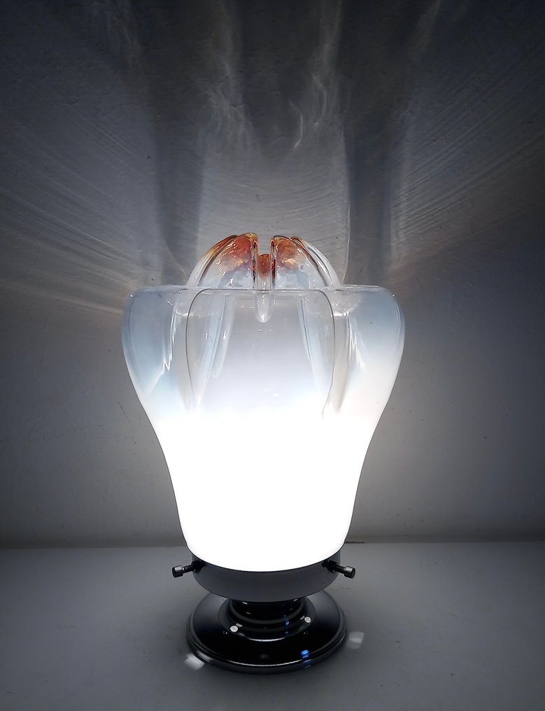 Candeeiro de mesa - Aço, Vidro - Design '70 #3.2