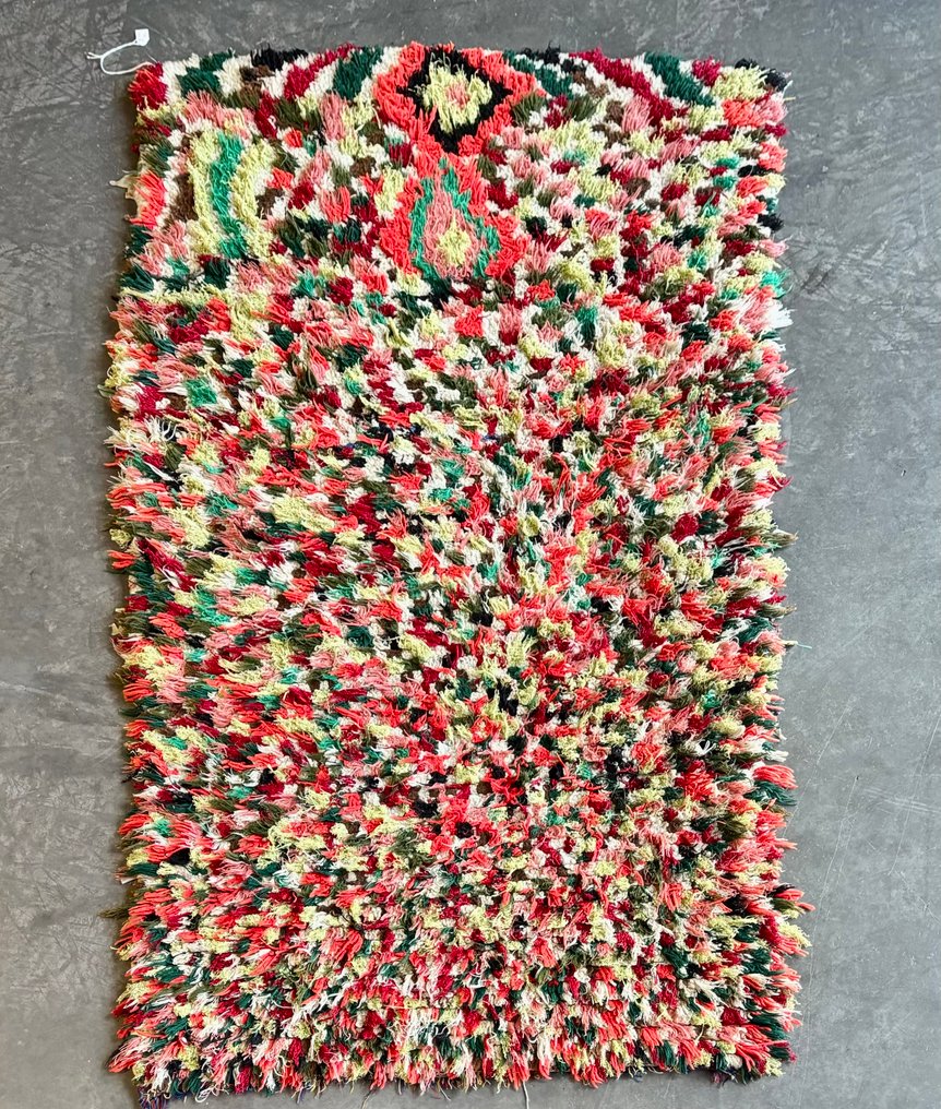 Βίντατζ Μαροκινό Μπερμπέρ Μπουσερουίτη Χαλί – περίπου το 1980 - Χαλί - 160 cm - 90 cm - Χειροποίητο χαλί με κόμπους #1.0