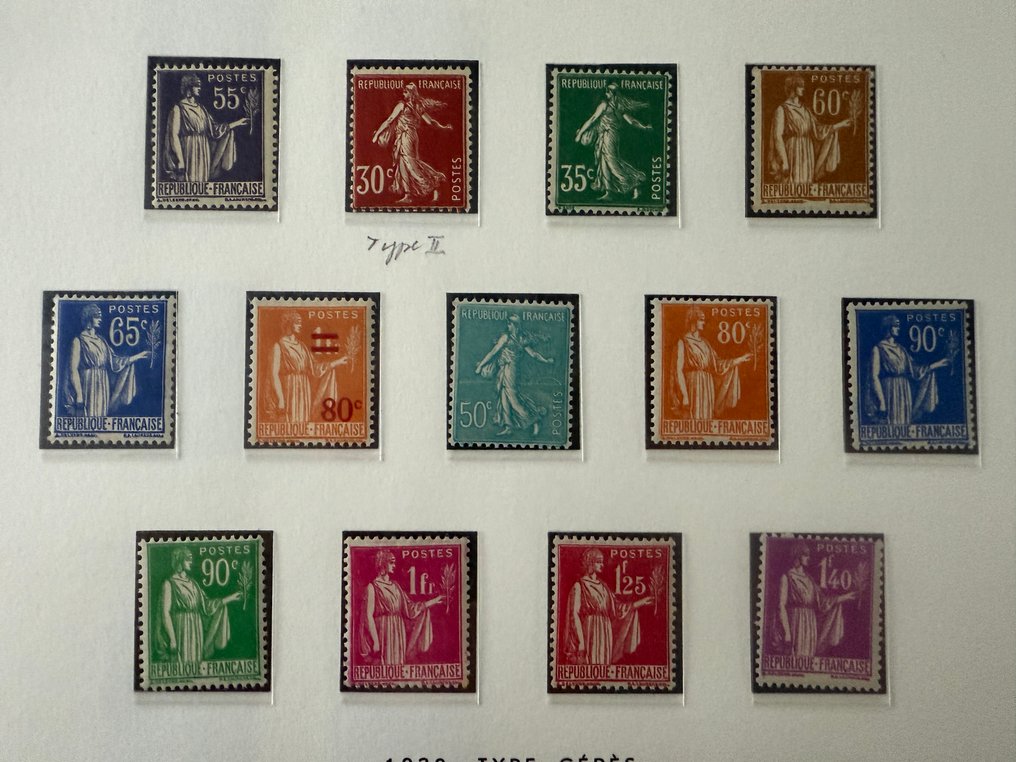 Franciaország - Yvert 334/371 1937-es év (ebből 338b lila szürke) újszerű **/* - TB #2.1