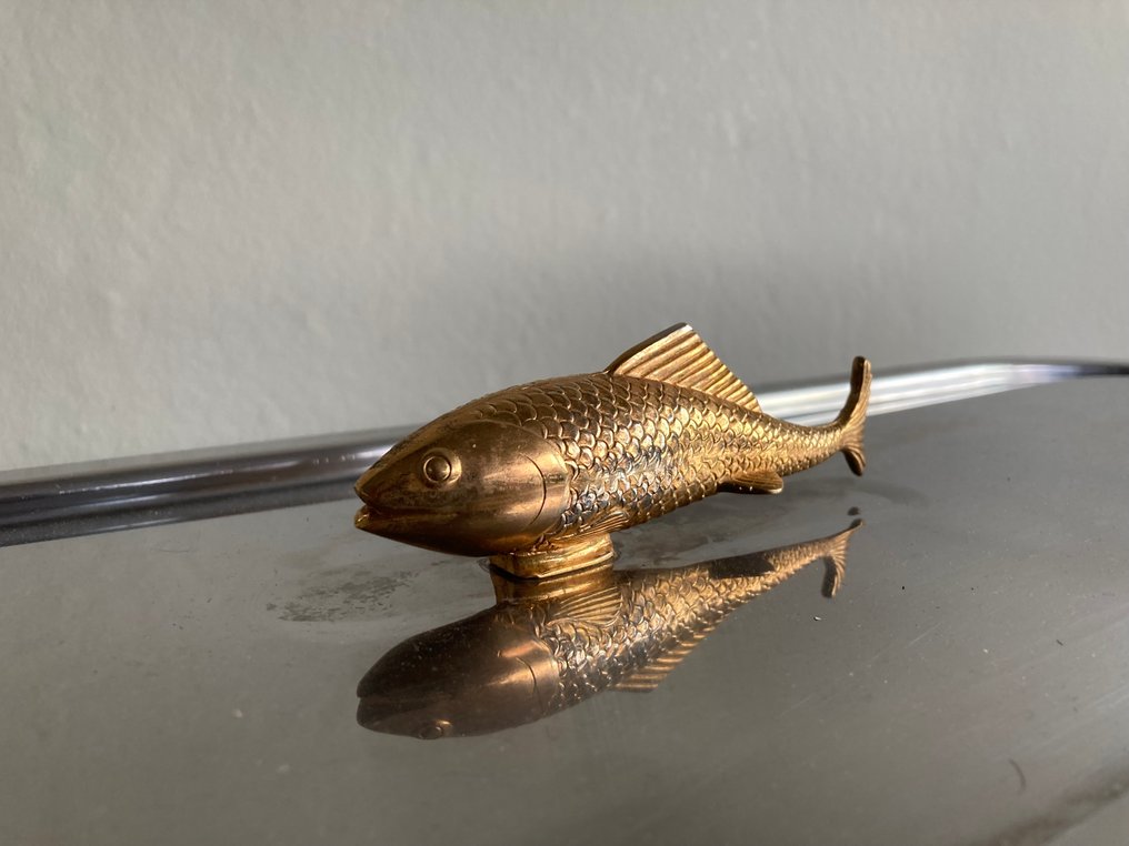 Gryte - Poissonniere eller fiskerett - Stål, Messing - Fiskeposer #4.3