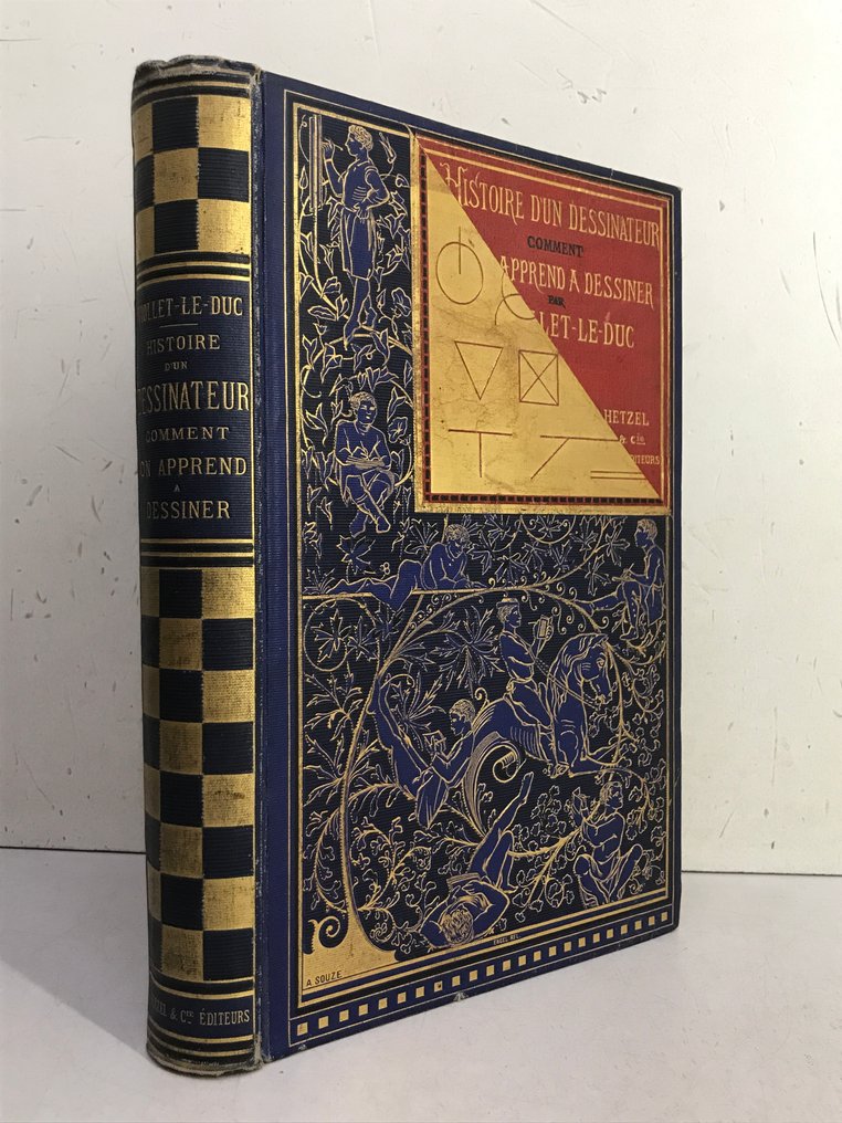 Eugène Viollet-le-Duc - Histoire d'un dessinateur, comment on apprend à dessiner [Cartonnage bleu ] - 1879 #2.1