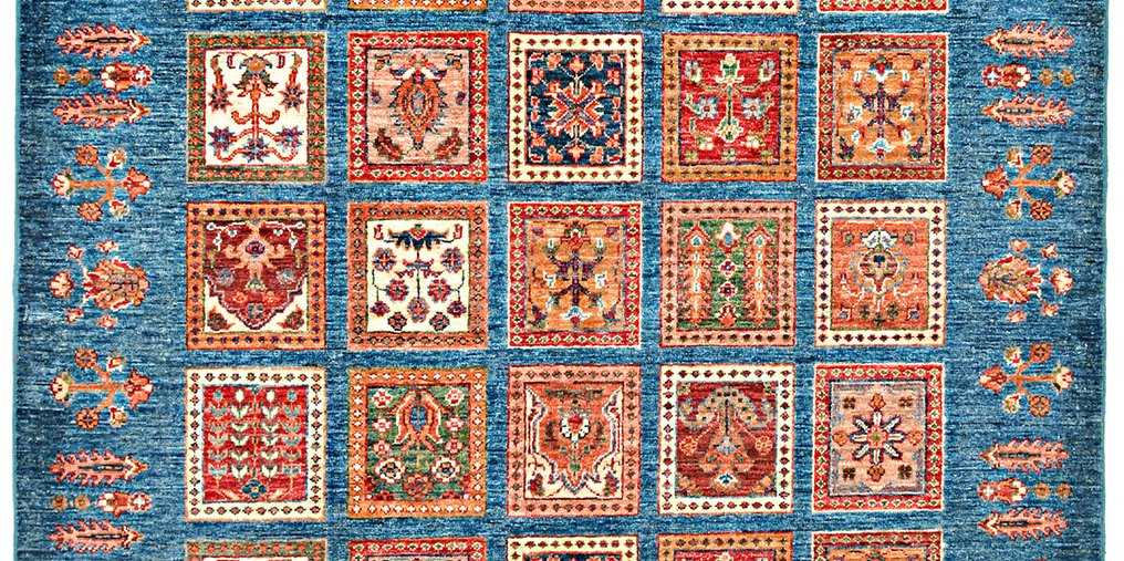 Afghan, Ziegler Kazak, Håndknyttet klassisk Ariana Bakhtiari tæppe af høj kvalitet med premium uld - Tæppe - 206 cm - 156 cm - Traditionelt håndlavet tæppe #3.2