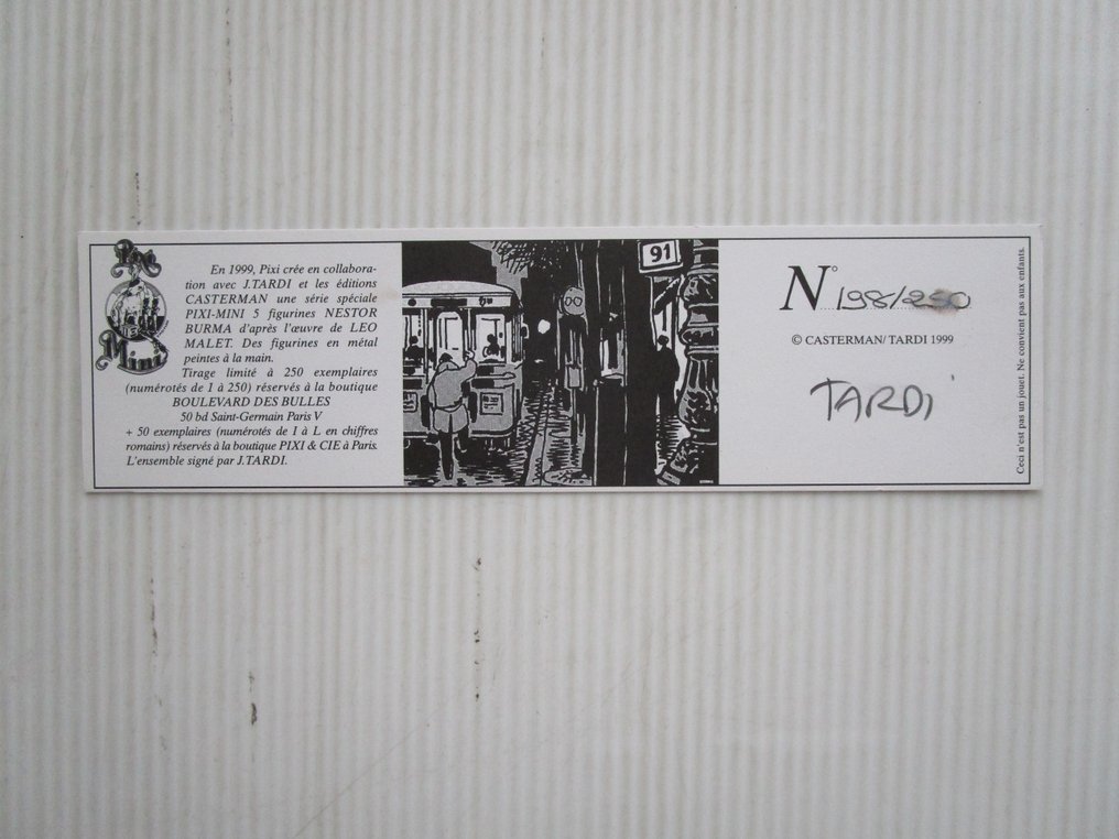 Nestor Burma - 5 figurines - pixi 2190 - gesigneerd - 1 statuette - 1999 #2.1