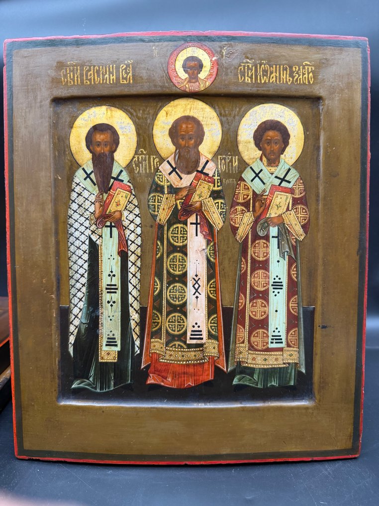 Icona - Tre Santi Gerarchi - Legno #1.0