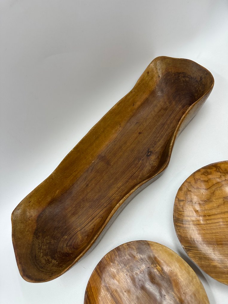 Vallauris - Tony Bain Vallauris - Mittdekoration (4) - Oliv - Ensemble en Olivier #1.0