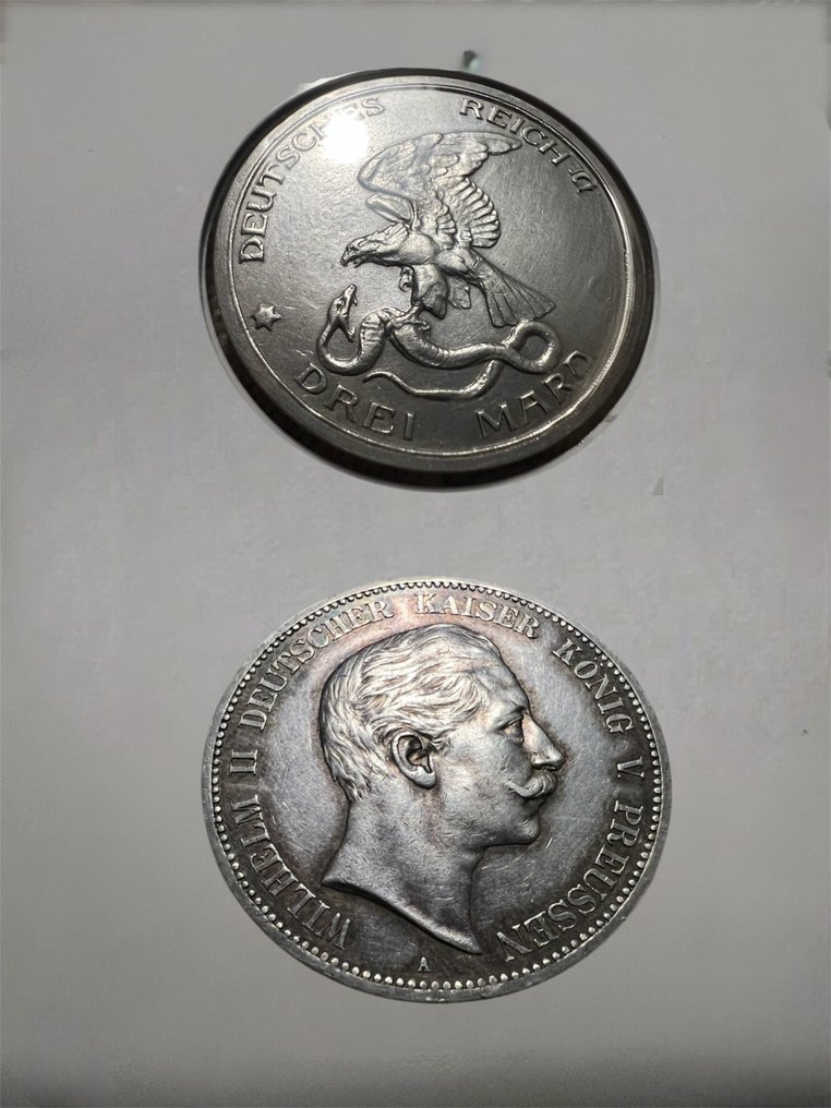 Duitsland, keizerrijk Lof of 3 Mark/5 Mark 1913, Der König rief und alle alle kamen/1907 (Zonder minimumprijs) #1.0