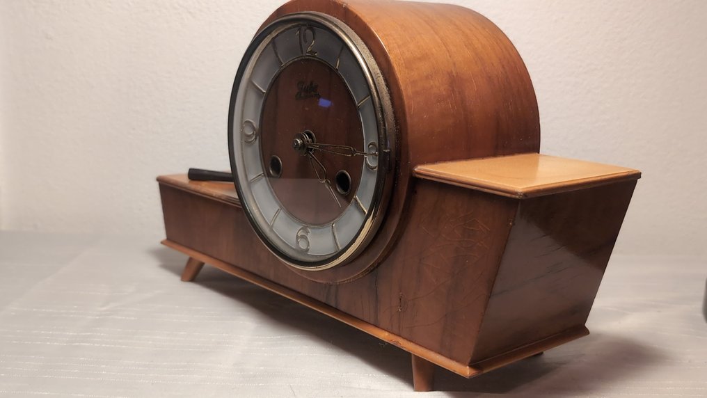 Ceas - Lemn, Alamă - 1940-1950 - Juba Pendule asimetric #3.2