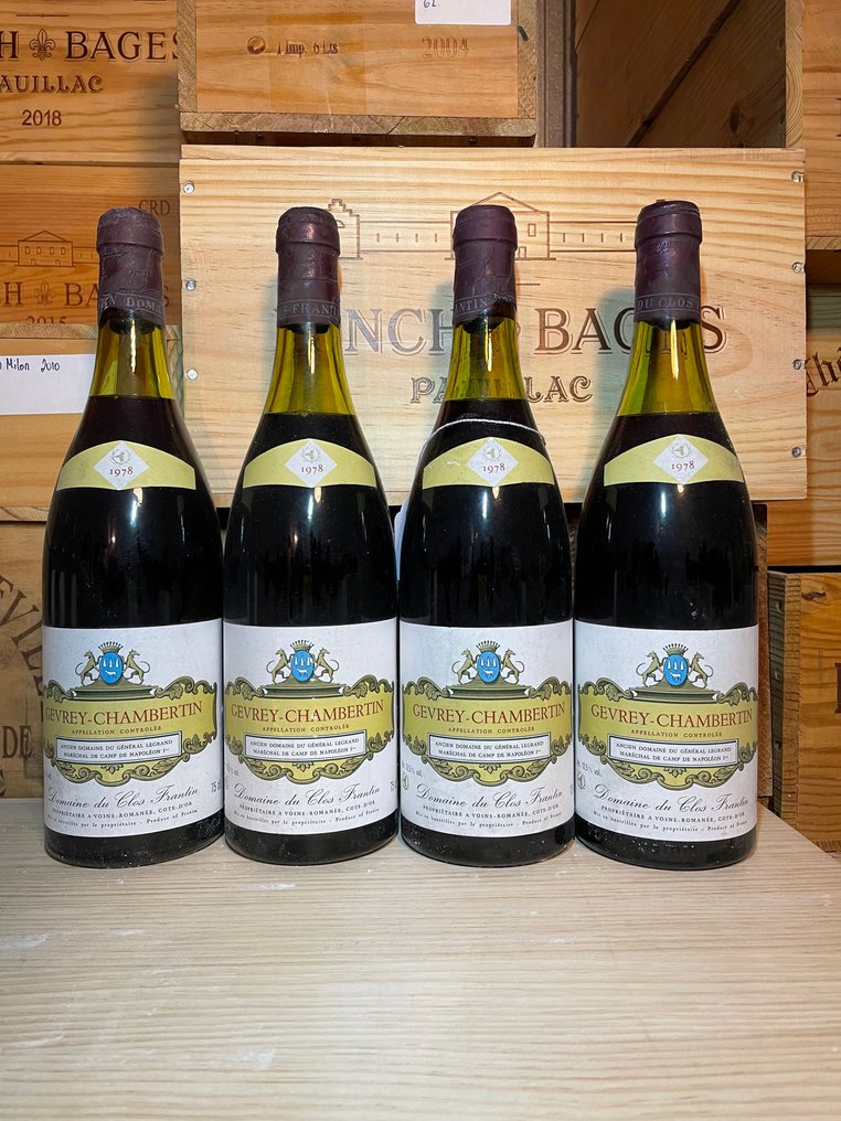 1978 Dom. Clos Frantin - Gevrey Chambertin - 4 Flessen (0.75 liter) #1.0
