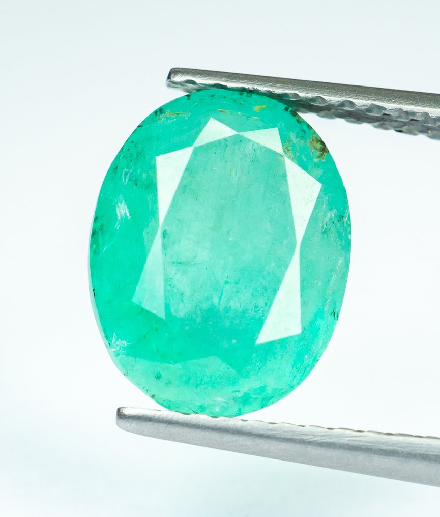 沒有保留價 祖母綠  - 2.71 ct - Bellerophon Gemlab - 蓝绿色（尼日利亚） #1.0