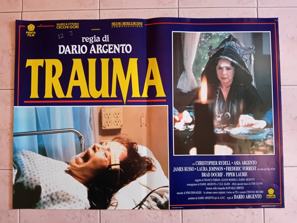 DARIO ARGENTO - TRAUMA original Horror complete 6 poster #3.2