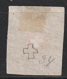 Switzerland 1852 - Rayon II; a beautifully finished seal, but with a shaving patch. - SBK nrs 16II #1.0